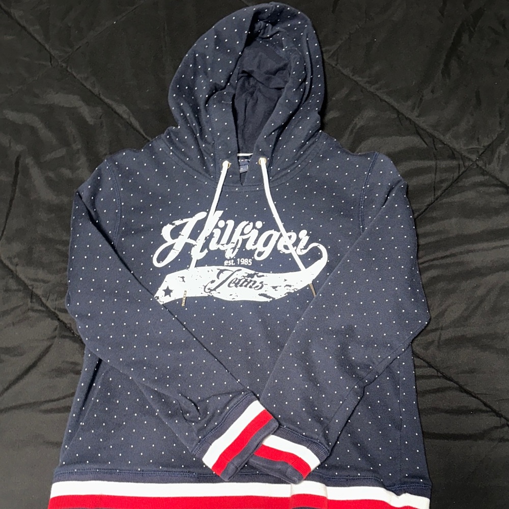 Tommy Hilfiger Navy Hoodie Sweater for Woman